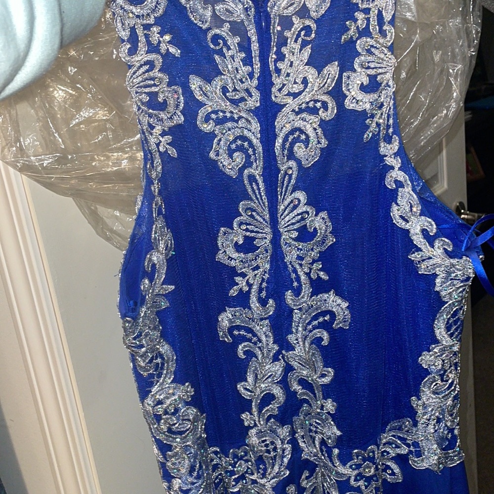 Blue prom dress